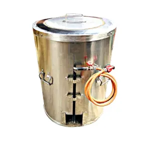 New Modern Tandoor Oven Outdoor Cookware Set Food & Beverage Stores Steel Tandoor Round Shape