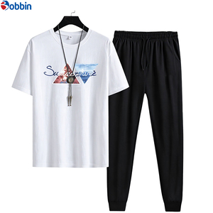 Conjunto Deportivo para Hombre, Verano, Simple, Suave, Cómodo, Nuevo Estilo, Venta Caliente, Casual, Elegante, a la Moda, Deportivo, Manga Corta, 2 Piezas - Product Image 2