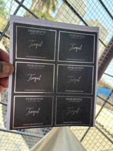 Etiquetas Impresas con Logotipo Personalizado, Tarjetas de Agradecimiento con Estampado en Dorado, Juego de Papelería Empresarial Personalizada, Etiquetas de Marca al por Mayor - Product Image 3