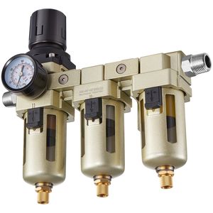 Separatore d'Acqua per Compressore d'Aria a 3 Stadi con Filtro da 5 m/1 m/0,01 m Micron, Componenti per Compressori Industriali - Product Image 1