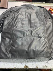 Winter Leather <b>Jackets</b> High Street Leather <b>Jacket</b> 100% Premium Quality Front Pocket Zipper Closure Soft Wholesale Plaid Pattern - Product Image 3