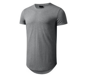 <b>Mens</b> Short Sleeve <b>T</b> <b>Shirt</b> Summer <b>Muscle</b> Slim Fitted Crewneck Longline <b>T</b> <b>Shirts</b> for Gym Workout <b>T</b>-<b>shirt</b> for <b>men</b> - Product Image 1