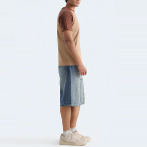 เสื้อยืดคอกลมผู้ชายผ้าแคนวาส ระบายอากาศ แห้งเร็ว ไซส์ใหญ่ ความยาวปกติ แขนสั้น สีพื้น ราคาส่งถูก - Product Image 5