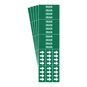 Marqueur de tuyau Brady durable pour l'identification des conduites, panneau de signalisation intérieur/extérieur - Product Image 2