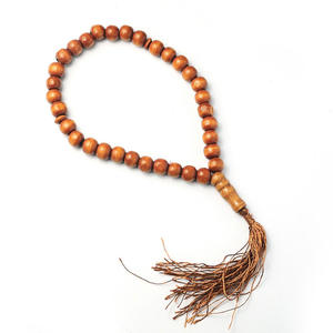 Tasbih de Madera Pulida Hecha a Mano, Ecológico y de Primera Calidad, Cuentas de Oración Islámicas, Rosario Musulmán, Zikr Diario, Dhikr, Ramadán, Eid - Product Image 3