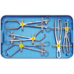 Kit d'instruments pour la reconstruction acétabulaire pelvienne en chirurgie orthopédique, pour la fixation des fractures, l'alignement osseux et les interventions chirurgicales - Product Image 4