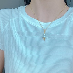 Nouveau collier en perles de style transfrontalier, pendentif de style niche sur chaîne de clavicule, pendentifs et breloques à la mode, Europe Amérique - Product Image 4