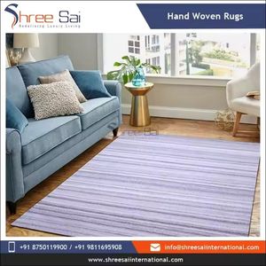 Best Selling Products Striped Cotton Flat Weave Rug Traditional Handloom Floor <b>Mat</b> For Cozy Bedroom Decor Office Floors - Product Image 3