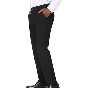Pantalones de Vestir Elásticos para Hombre, Corte Slim Fit, Ajustados, para Traje, Casuales de Negocios, Ropa de Trabajo de Oficina - Product Image 4