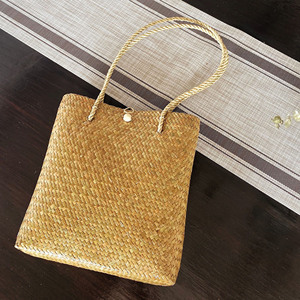 Bolso de mano de paja estilo bohemio con diseño de moda, bolso de playa de verano, bolso tote de paja de moda de HNH Craft Vietnam - Product Image 6