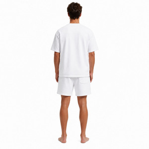 Nouveauté : Ensembles décontractés tricotés pour hommes, design tendance, shorts respirants 100 % coton, haute qualité, style streetwear, logo personnalisé - Product Image 2