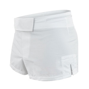 Shorts tissés noirs à taille haute pour hommes, couleur unie, avec poches, style décontracté, taille élastique, longueur courte - Product Image 6