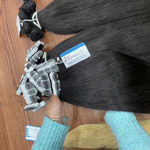 Extensiones de Cabello Largas con Cinta Adhesiva al Por Mayor, Doble Trama, Cabello Natural Negro Virgen, Proveedor de Cabello Humano Vietnamita 100% Sedoso - Product Image 1