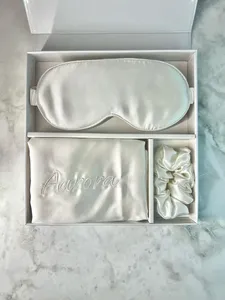 Antifaz de Satén, Antifaz de Seda y Coletero, Funda de Almohada de Seda 100% Pura de Morera, Set de Regalo - Product Image 3