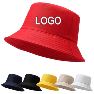 Chapeau Bob Unisexe en Nylon Lavé Brodé à la Main Couleur Unie Décontracté Réglable Adulte Printemps-Été Logo sur Panneau Avant 56-58CM - Product Image 1