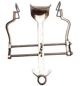 Retractor Abdominal Manual de Acero Balfour, Instrumentos Quirúrgicos, 10 Pulgadas, Separador de Costillas, 2 Pares de Hojas Laterales, CE - Product Image 1