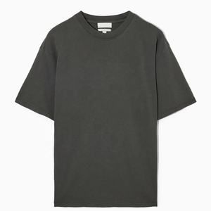 Camisetas de algodón de tamaño personalizado para hombre, tejido de punto liso formal, transpirable y cómodo, diseño en blanco a la venta - Product Image 1