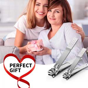 Lot de 2 coupe-ongles professionnels en acier au carbone haute résistance, nouveau design, à mâchoires larges, pour ongles épais et incarnés, OEM - Product Image 5