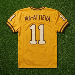 Camiseta de Fútbol Americano Amarilla para Hombre, Número Personalizado, Ropa Deportiva, Uniforme de Equipo de Alto Rendimiento - Product Image 6