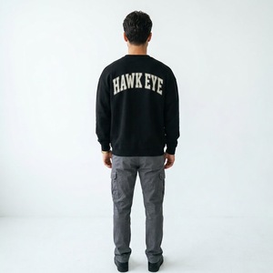 HAWK EYE SPORTS Sudadera con Capucha para Hombre, Diseño Personalizado con Logotipo Frontal, Corte Ajustado, Informal, para Invierno, Forrada, Impresión Digital, Transpirable y Ecológica - Product Image 2