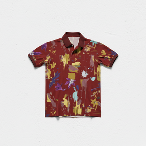 เสื้อโปโลกอล์ฟกีฬาพิมพ์ลายแบบเต็มตัว ฮาวาย ผ้าโพลีเอสเตอร์ 100% ไม่ยับ สำหรับทุกเพศ ขายส่ง รับสั่งทำ - Product Image 6