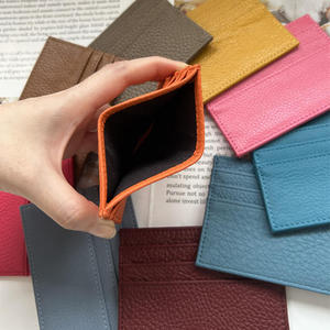 Genuine Leather Business <b>Card</b> <b>Holder</b> Women Men <b>Slim</b> 7 Slots Fashion Real Leather Credit <b>Cards</b> Wallet Bank <b>Cards</b> Purse No Closure - Product Image 4