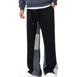 Pantalones Deportivos de Algodón Casuales para Hombre, de Alta Calidad, con Decoración Bordada, Elásticos y Acampanados, Servicio OEM - Product Image 4