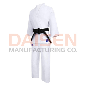 <b>White</b> Karate Gi Uniform Adult Unisex 100 Cotton Durable Martial Arts Wear Black Belt Included - Product Image 4