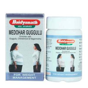 Capsules d'extrait d'herbes Medohar Guggulu, culture sauvage, formule ayurvédique, soutien naturel pour une gestion saine du poids - Product Image 2