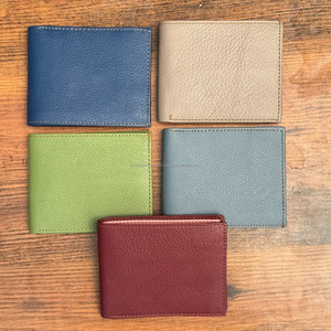 Cartera corta colorida personalizada para hombre, nuevo monedero de cuero reciclado genuino antirrobo, tarjetero, el mejor regalo para hombres, bolsillo para dinero - Product Image 5