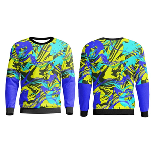 Sweat-shirt à col rond personnalisé avec impression de logo, prix d'usine, sweat-shirt décontracté à col rond pour hommes, sweat-shirts à sublimation pour hommes - Product Image 1