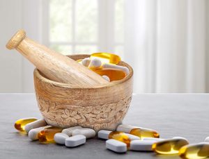 Mortier et pilon en bois, broyeur d'épices traditionnel artisanal - Product Image 5
