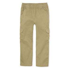 Pantalon cargo à enfiler pour garçons, confortable et durable, avec taille élastique et plusieurs poches, pour l'école, les jeux en plein air et les sports - Product Image 1