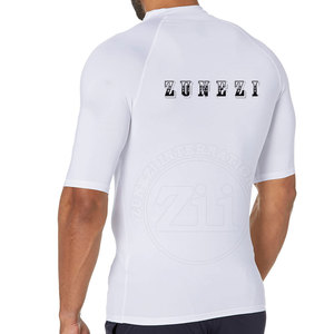 Chemises de compression pour hommes personnalisées en gros avec logo, manches courtes, respirantes, légères, grandes tailles, vêtements de sport en Spandex/Polyester - Product Image 2