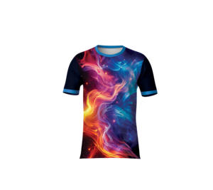 T-shirt décontracté en polyester 100 % à sublimation graphique personnalisée, séchage rapide, écologique, pour clubs sportifs, écoles, entreprises - Product Image 5
