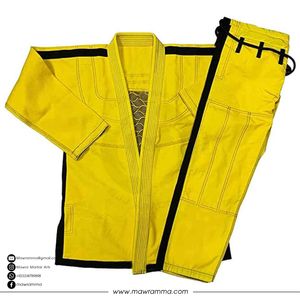 Kimono de Jiu Jitsu Mawra de Primera Calidad, Preencogido, Tejido de Perlas, 100% Algodón, Bordado Personalizado, Forro Sublimado, Ligero - Product Image 3