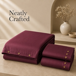 Luxury Hotel Collection 300 TC Cotton Duvet Set for Premium Bedroom Decor Hospitality Projects and Residential <b>Bedding</b> - Product Image 3