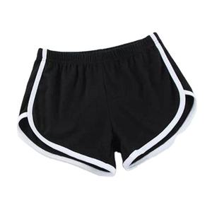 Custom Women's Yoga Compression Shorts Mid Casual Sports Summer Solid Color Stretch Cotton Quick Dry Breathable <b>Elastic</b> - Product Image 1