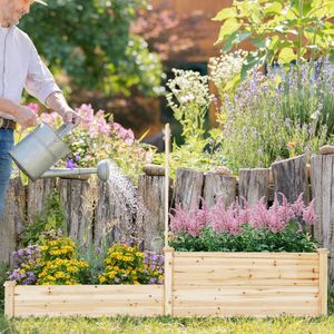 Bac à fleurs surélevé avec treillis, jardinière en métal avec trous de drainage pour murs extérieurs, pot carré pour plantes grimpantes - Product Image 3