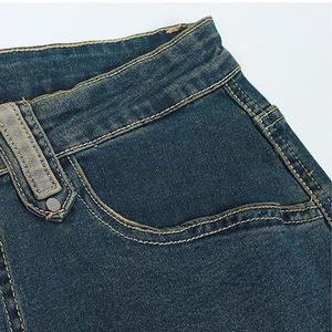 Pantalon Homme Streetwear Jean Vintage Lavé de Haute Qualité Coupe Droite Ample Longue avec Poches Zippées - Product Image 2