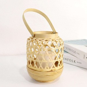 Lanterne décorative en bambou, lanternes tissées à la main, fourniture en gros, autres porte-bougies et pots - Product Image 2