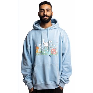 Sweat-shirt à capuche surdimensionné marron personnalisé pour homme avec poche avant et imprimé abstrait, vêtement décontracté d'automne, 100% coton French Terry - Product Image 6