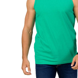 Débardeur de sport personnalisé OEM pour homme, respirant, séchage rapide, en coton écologique, idéal pour la musculation et le fitness - Product Image 6