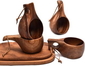 Taza Kuksa de Madera Hecha a Mano, Precio al por Mayor, Taza de Café Nórdica para Acampar, Hacer Senderismo, Actividades al Aire Libre y Uso Diario - Product Image 1