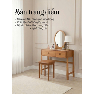 Wood <b>dressing</b> <b>table</b> set 2 drawers storage <b>table</b> Modern bedroom furniture TAFOCO <b>dressing</b> <b>table</b> - Product Image 3