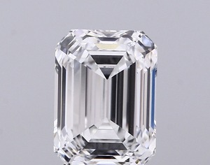 Bijoux fins en stock, vente en gros, diamant blanc de laboratoire de qualité supérieure, 2,51 carats, couleur E, pureté VVS1, taille émeraude, polissage excellent. - Product Image 1