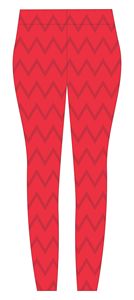 <b>Red</b> Full Length Yoga <b>Leggings</b> With Panther Logo Sublimation Print High Waist Compression Pants - Product Image 3