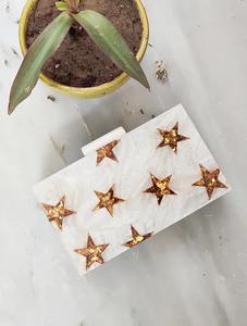 Dragon de luxe sculpté en bois résine promotionnelle soirée pochette à la main sac à main de mariée en peluche velours doublure élégante chaîne détachable - Product Image 6