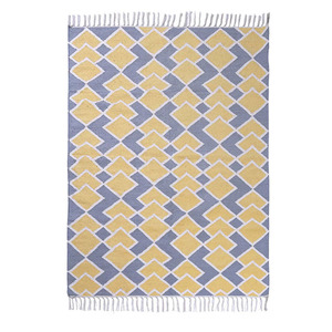 Recién llegado, Alfombra de área de algodón de calidad Premium, tejida a mano india con bordado estampado de bloques a mano, suministro a granel de calidad Premium - Product Image 1