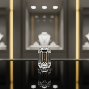 Diamant cultivé en laboratoire certifié IGI 9.09 EMERALD VVS2, diamant non monté - Product Image 3